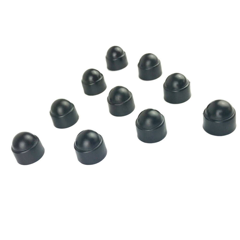10 Set 18mm Car Wheel Tire Nut Lug Dust Covers Caps Protector Hub Screw M8