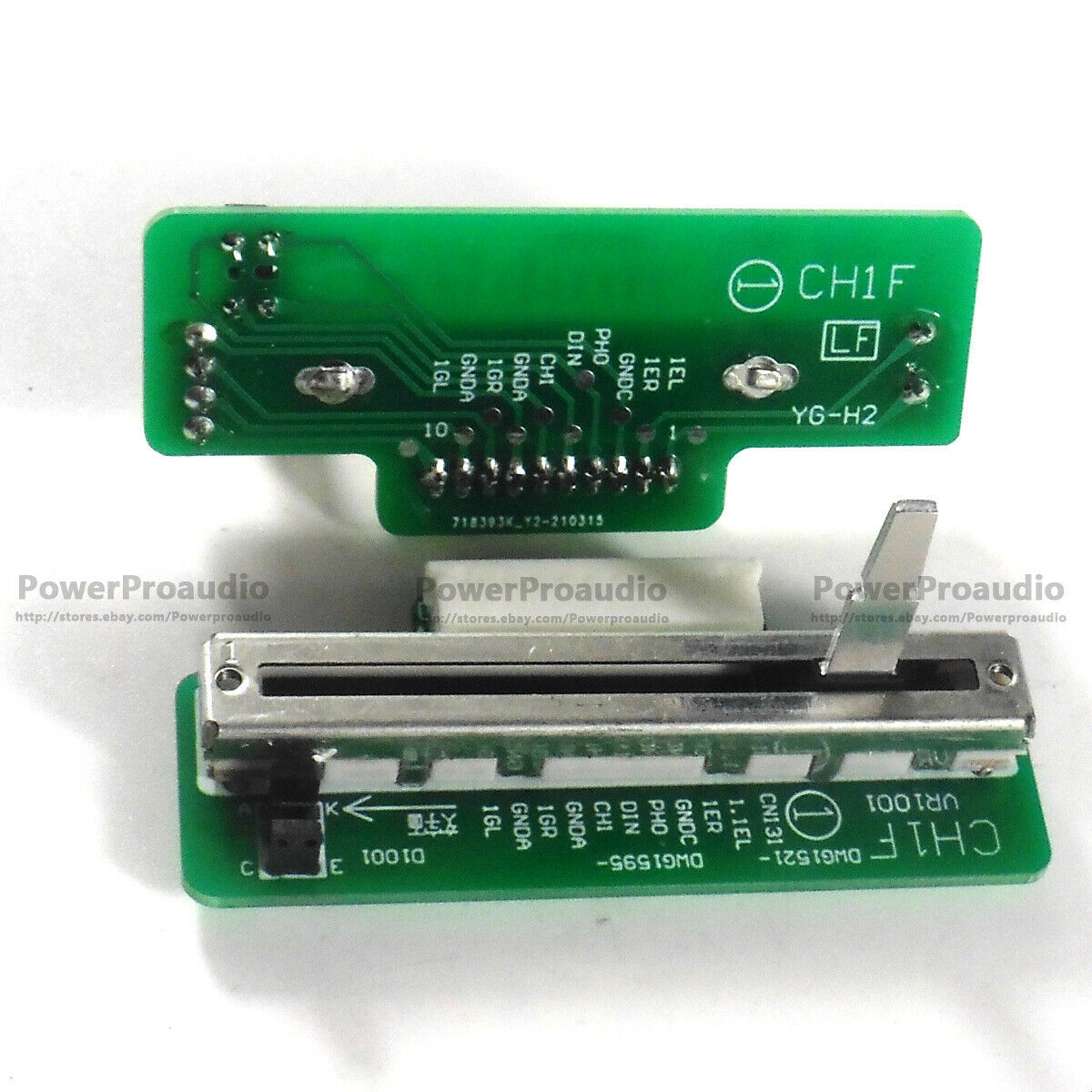 2x Channel  Fader DWG1521 CH1 Channel 1 For PIONEER DJM 600 DJM600 DJM-600