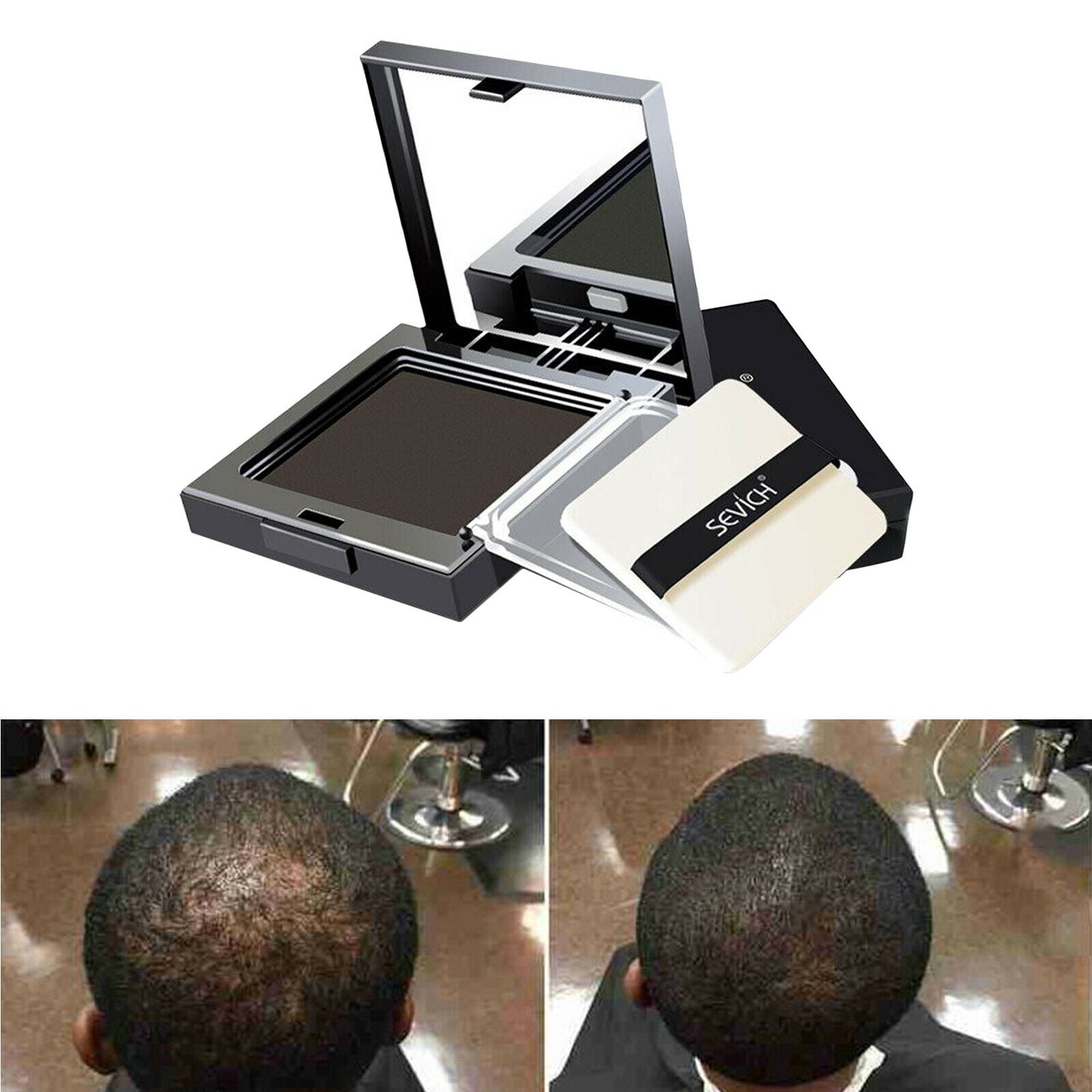 Hair Line Powder Concealer Counter Edge Control Hair Filler dark brown