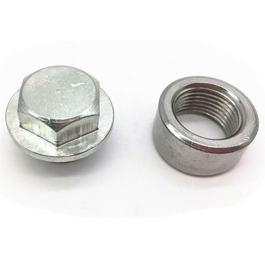 M18 X 1.5 Thread  O2 Oxygen Sensor Step Style Bung Port Boss Nut w/Zinc Plug