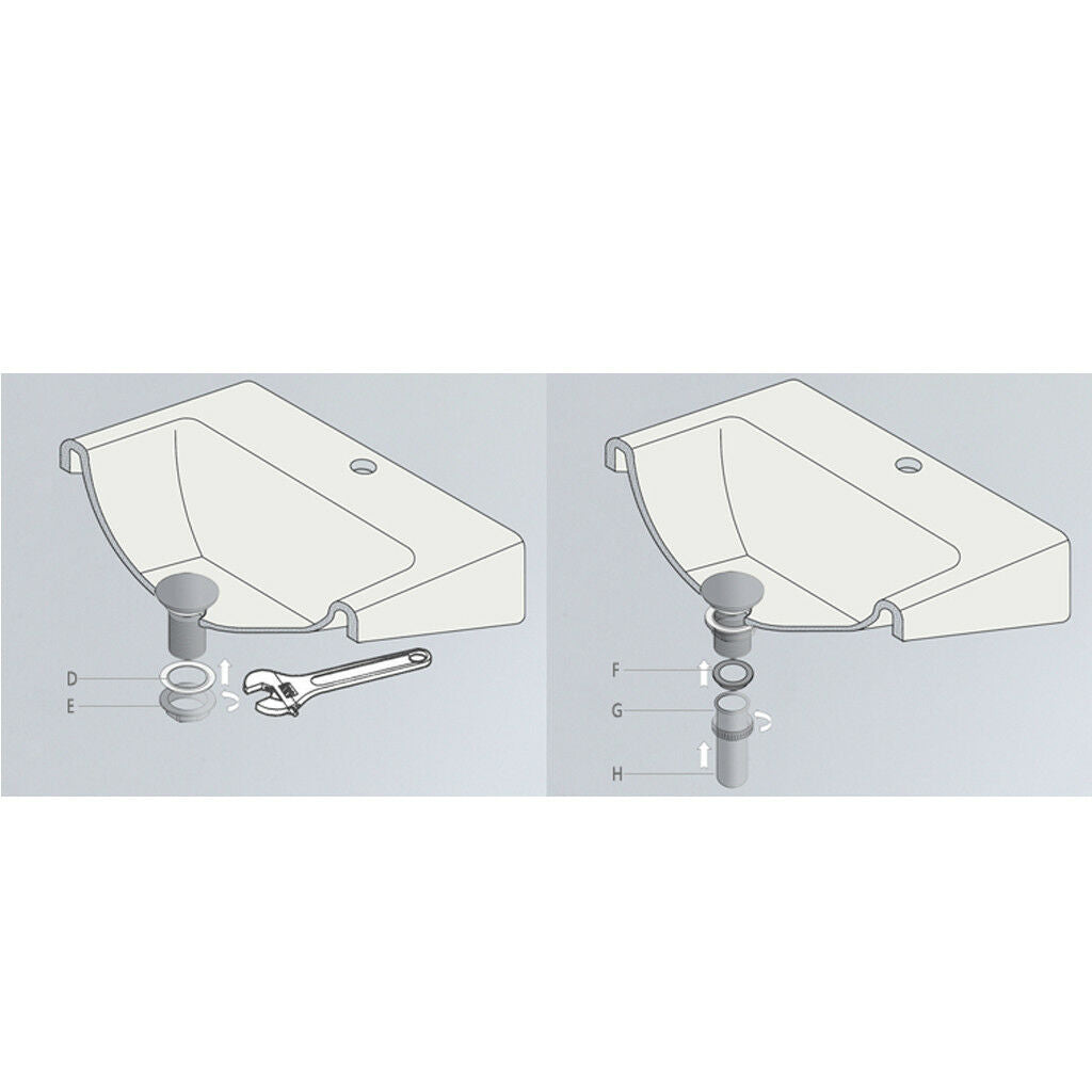 Kitchen  up Vessel Basin Sink Strainers without Overflow Big Cover