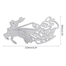 Christmas Santa Sleigh Elk Metal Cutting Dies Stencil DIY Scrapbook Album Paper