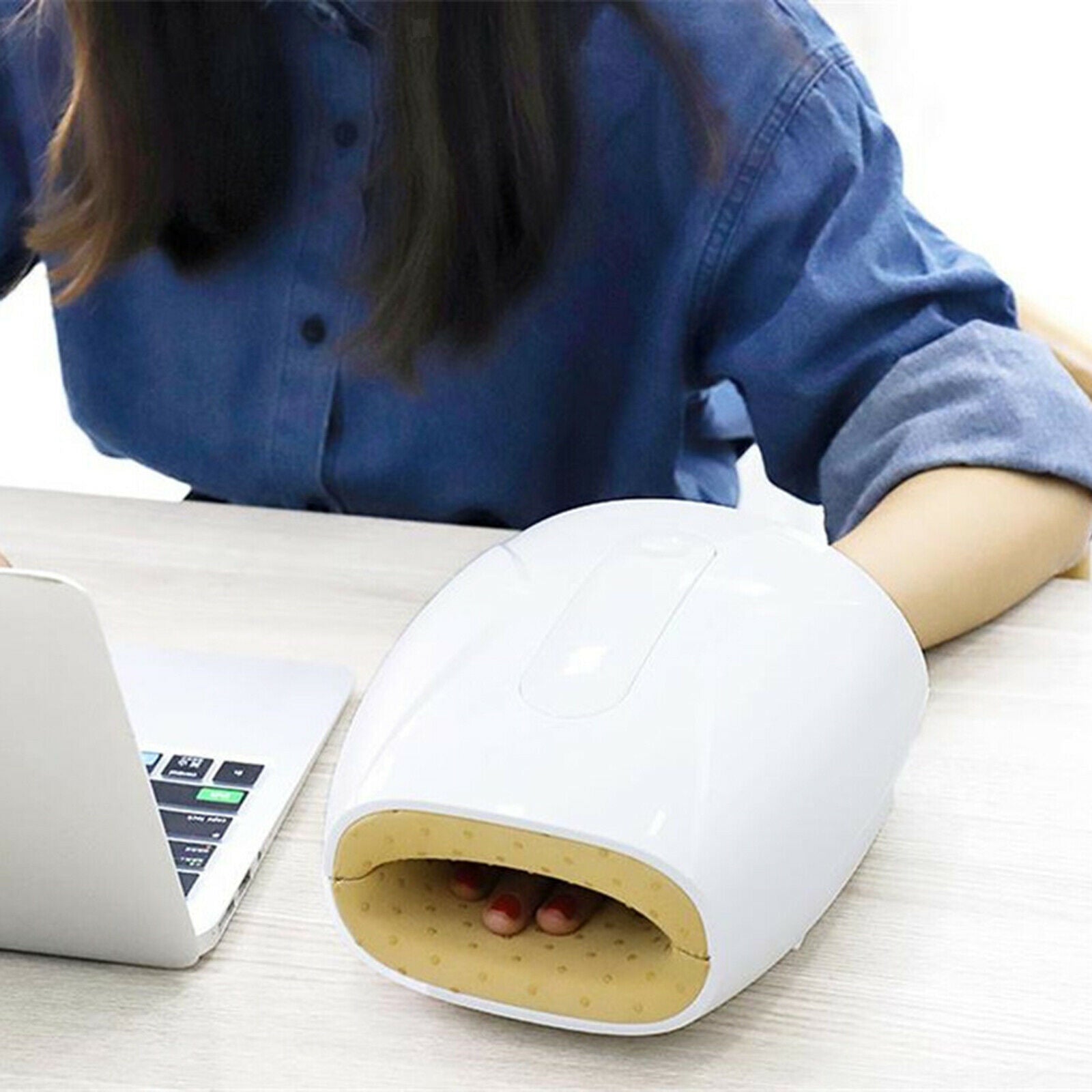 Cordless Hand Massager with Heat Compression 6 Modes 3 Levels for Arthritis