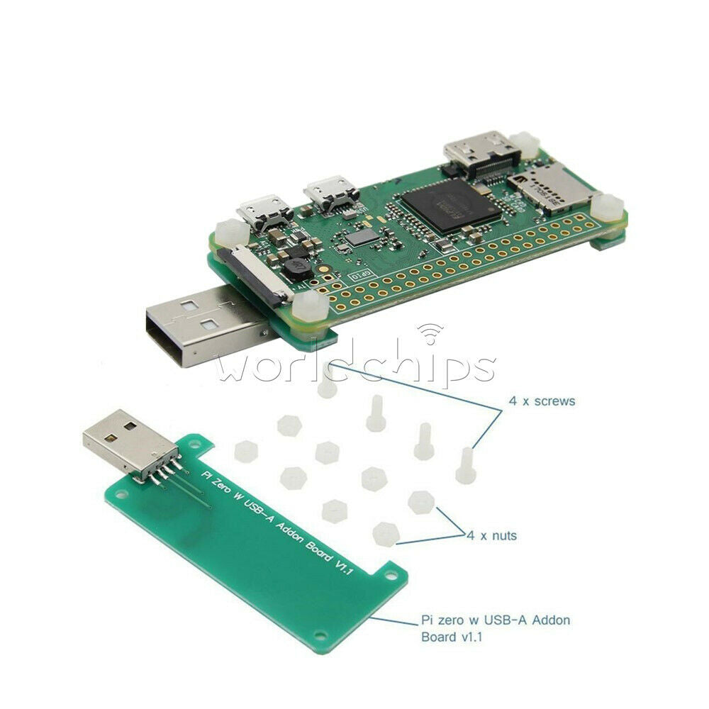 For Raspberry Pi Zero W Zero USB-A Addon Board USB Connector V1.1 RPi0 Adapter