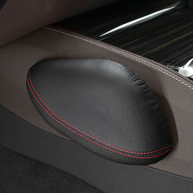 2x Car SUV Leather Driver Leg Cushion Knee Pad Pillow Thigh Support Soft Protect