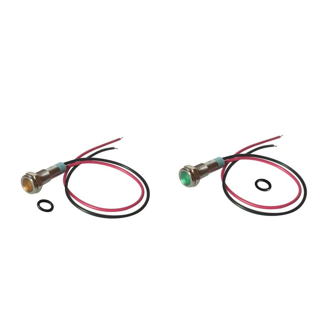 2x ï¼ˆGreen&Yellowï¼‰220V Signal Power Supply Indicator Light Lamp