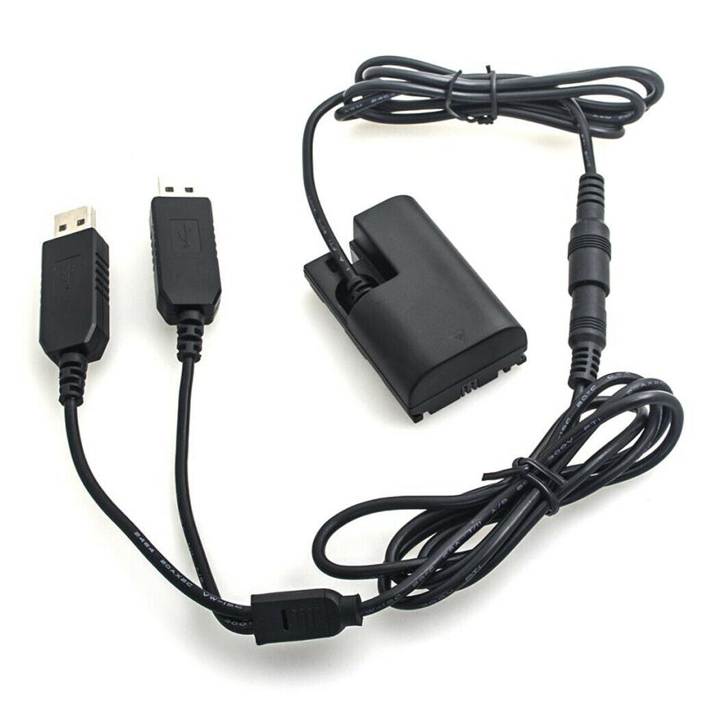 For Canon DR E6 DC coupler LP E6 dummy battery ACK E6 & USB power cord