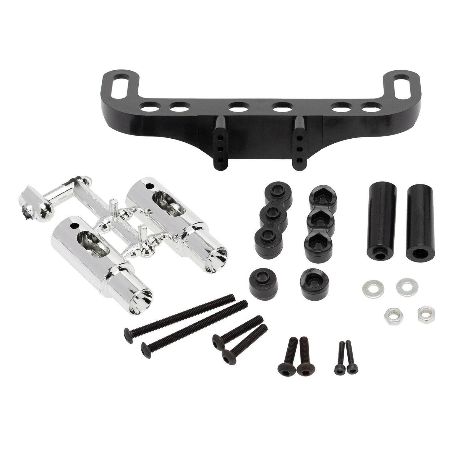 Stable Exhaust Pipe Replacement with License Plate Frame for 1:10 RC Car