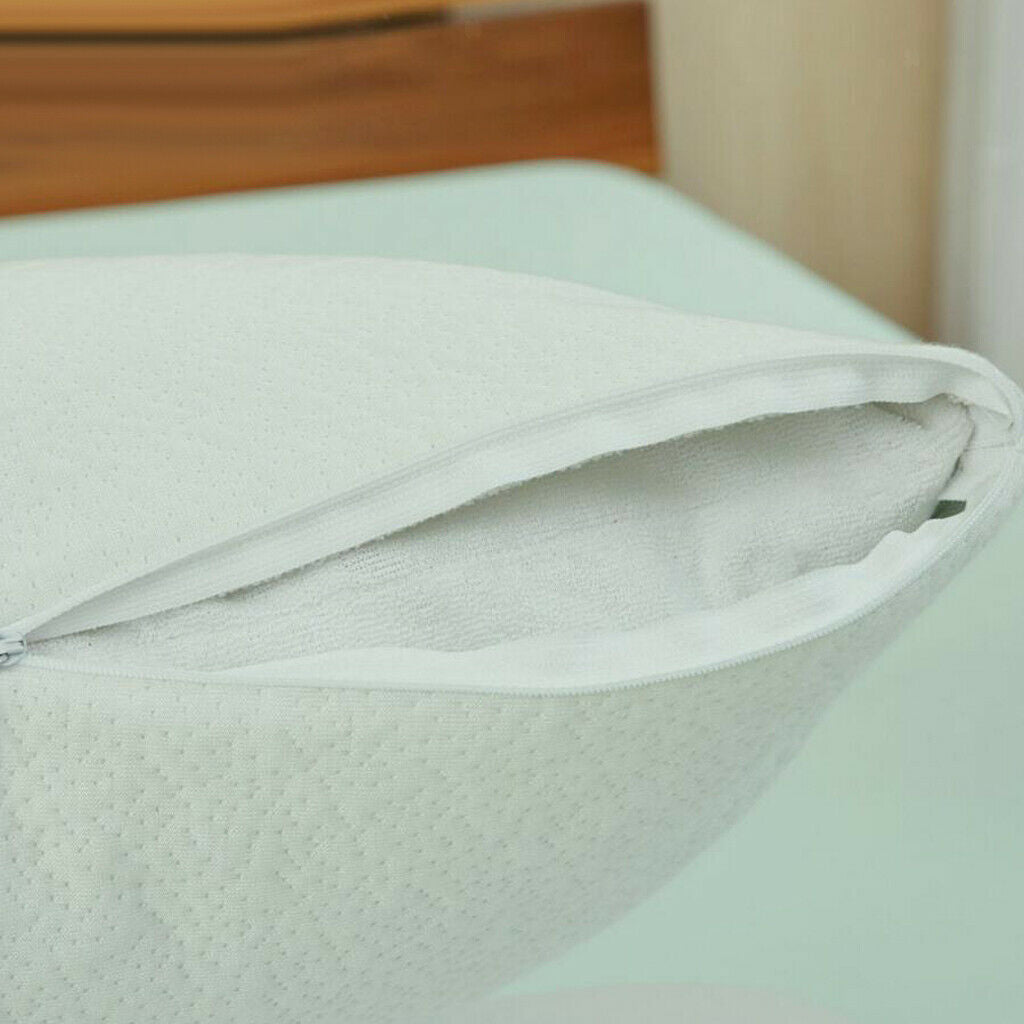 Bamboo Fiber Jacquard Pillow Cover Waterproof Zippered Pillow Case 50x70cm