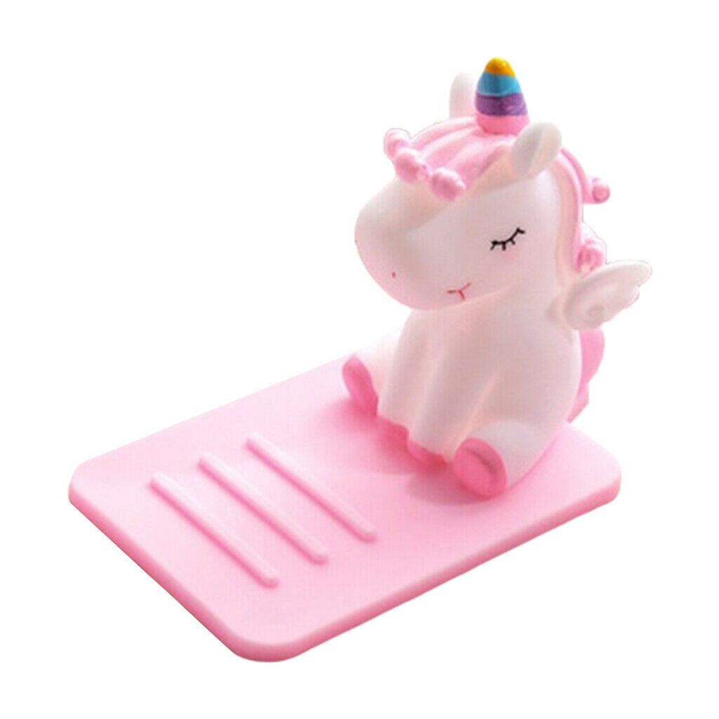 2X Phone Holder Cute Desktop Rubber Cell Phone Holder Desk for Girls Pink