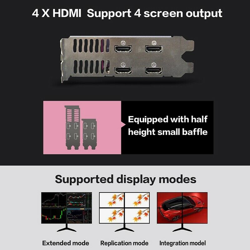 Yeston RX550 4G 4MI 1071/6000MHz 4G/128Bit/GDDR5 VGA + MI + DVI-D PCI-Express V5