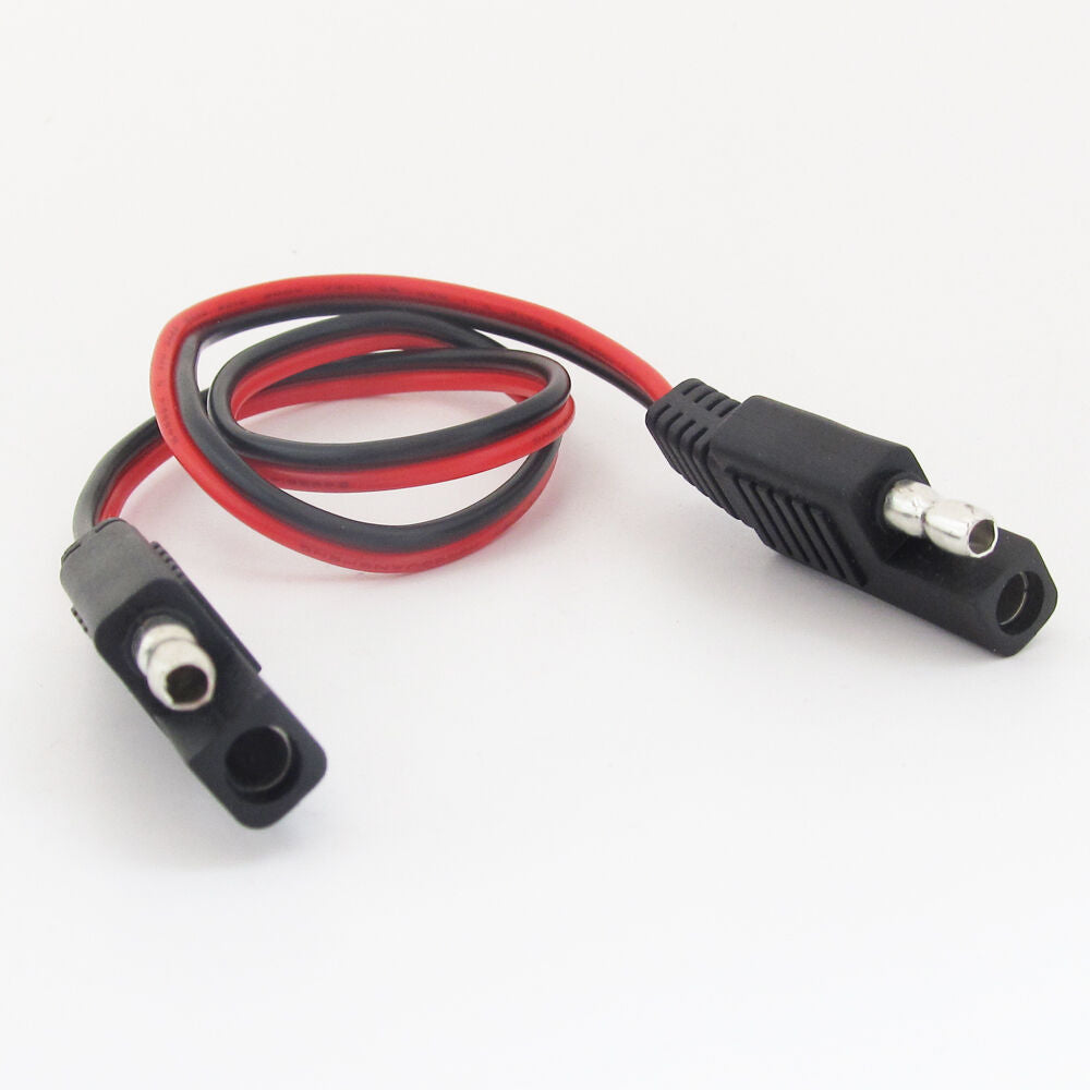 1pc 0.5M SAE to SAE DC Power Automotive Cable 18AWG for Cigarette Cable R + B