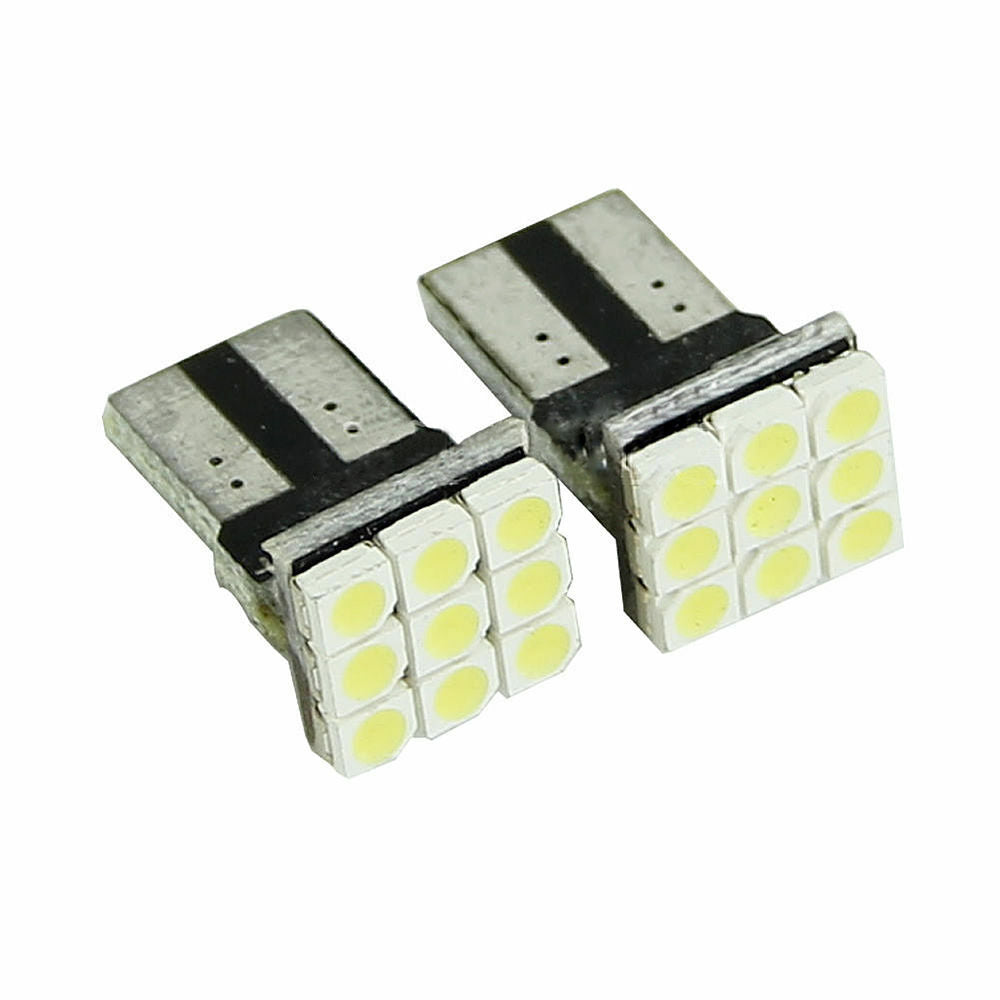 10pcs T10 2835 9SMD LED Car License Plate Light Tail Bulb 192 194 168 W5W White