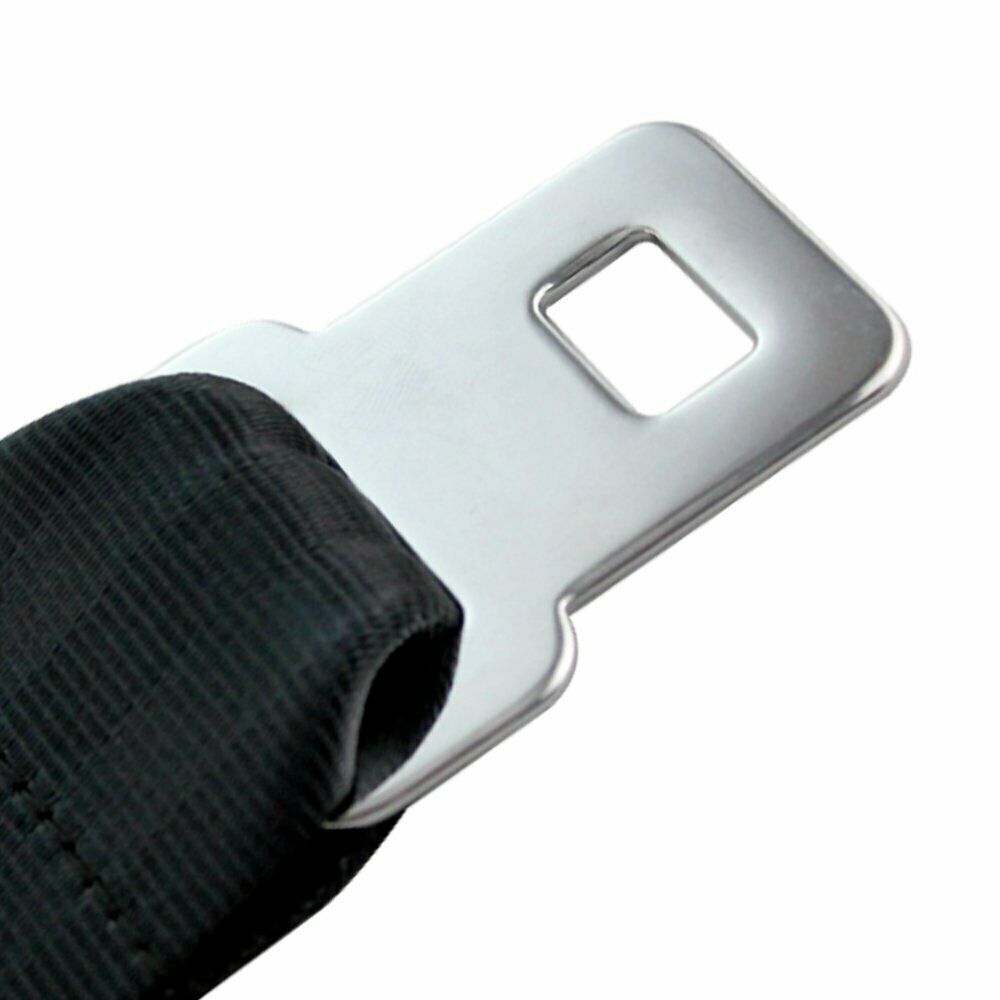 1Set 2-Point-Fixed Harness Safety Belt Adjustable Seat Belt Auto Universal Black
