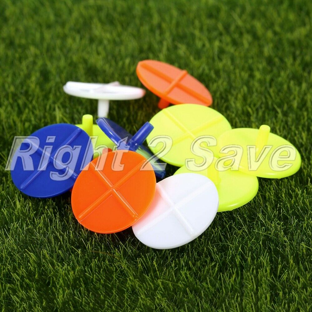 100Pcs Round Cross Golf Ball Markers Golf Club Position Training Marker Aid