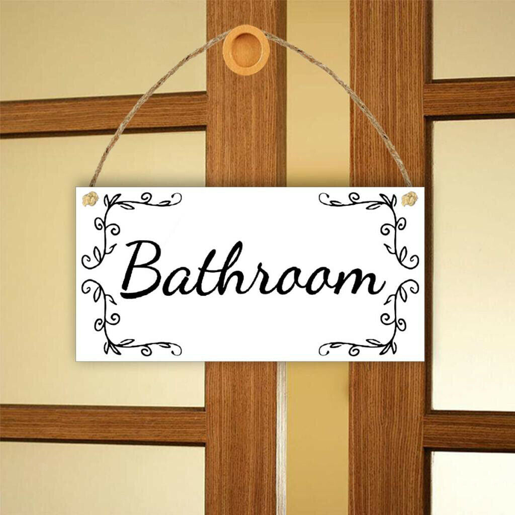Wooden Sign,Printed Welcome Characters, 20x10cm Wall Hanging Plaque Style 01