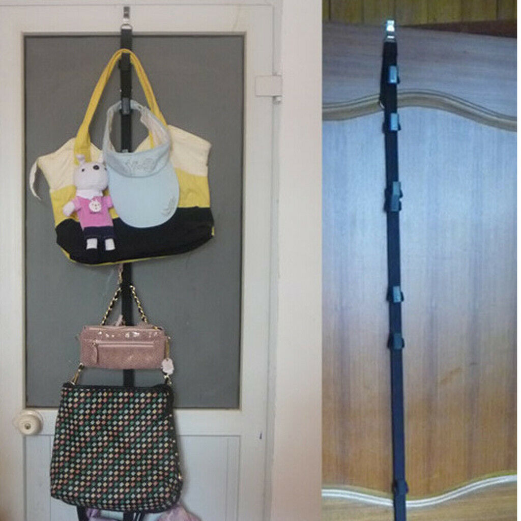 3x Over the Door 8 Hook Hanger Handbag Clothes Scarf Towel Holder Organizer