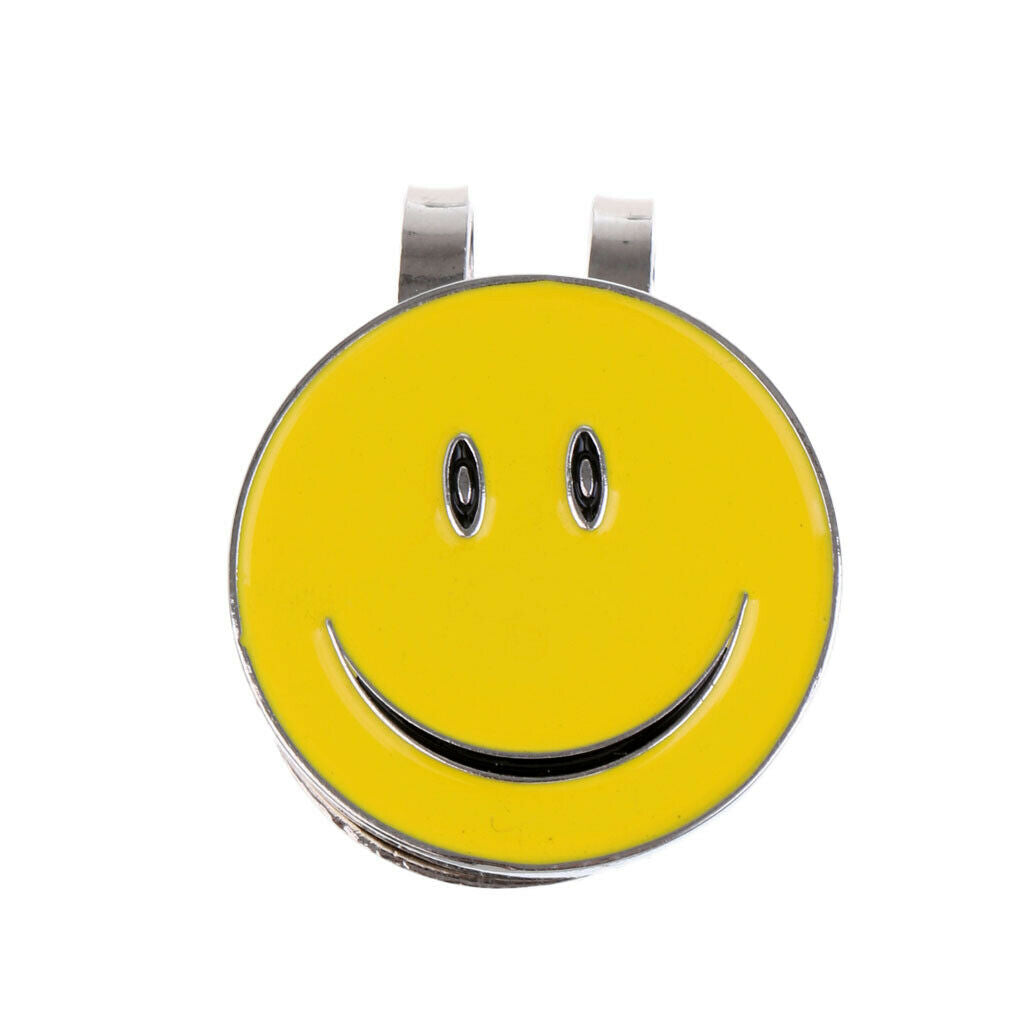 Lovely  Face Magnetic   Golf Ball Marker Yellow
