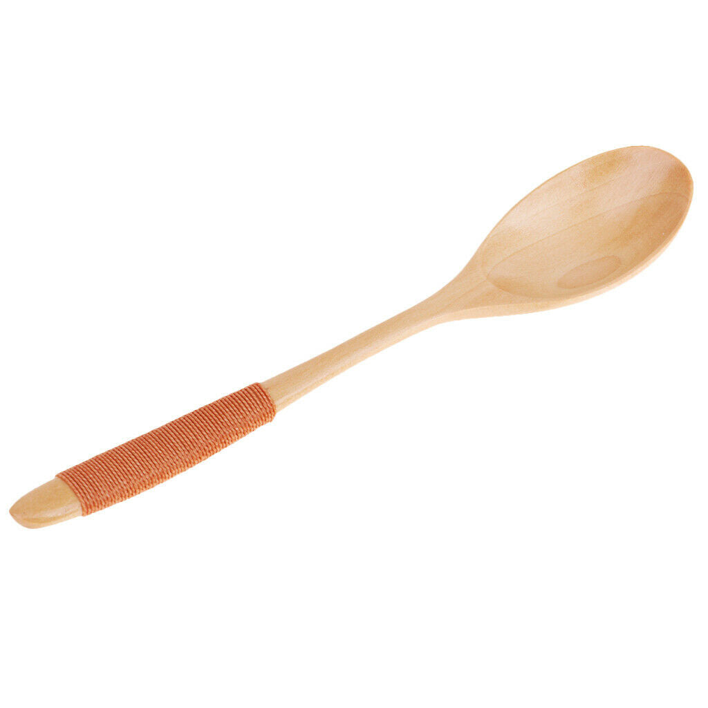 Exquisite Creative Wooden Spoon Fork Travel Lunch Flatware Khaki Spoon