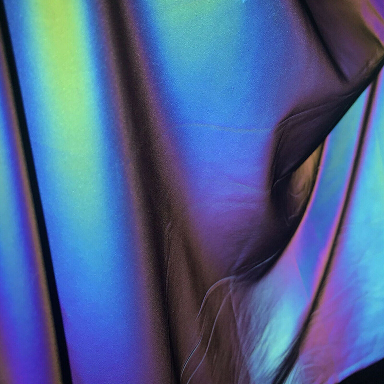 Iridescence Reflective Fabric Iridescent Mirrored Holographic Magic Cloth Craft