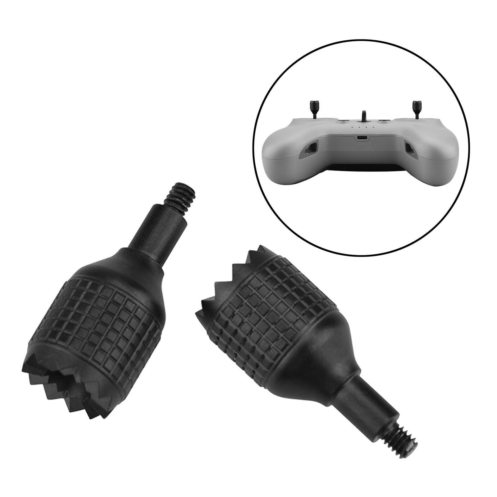 2x Remote Controller Joystick for DJl FPV Combo Drone Replaces Parts Black