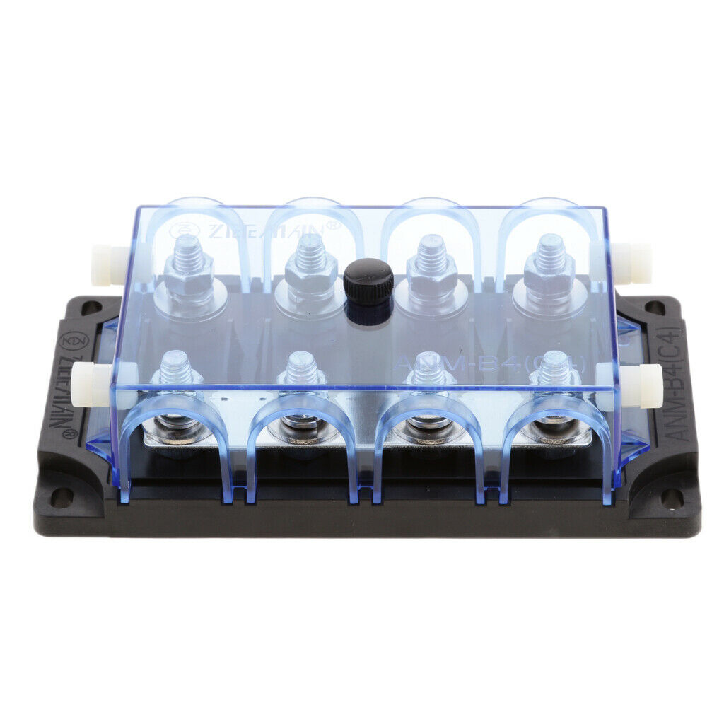 Car Boat Automotive 4 Way ANM Blade Fuse Screw Down Block Holder 32V