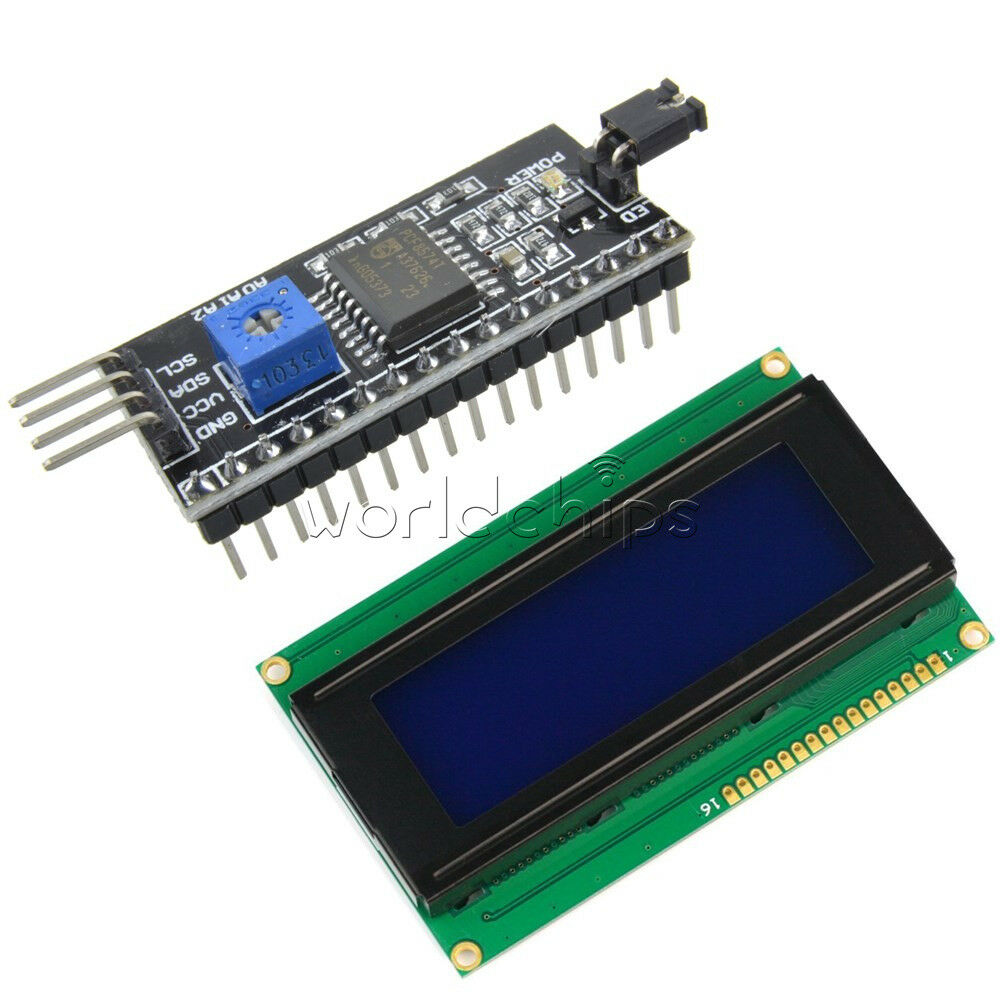 2004 20x4 LCD Blue Display Module +IIC/TWI/SPI Interface Board 5V 1602LCD I2C