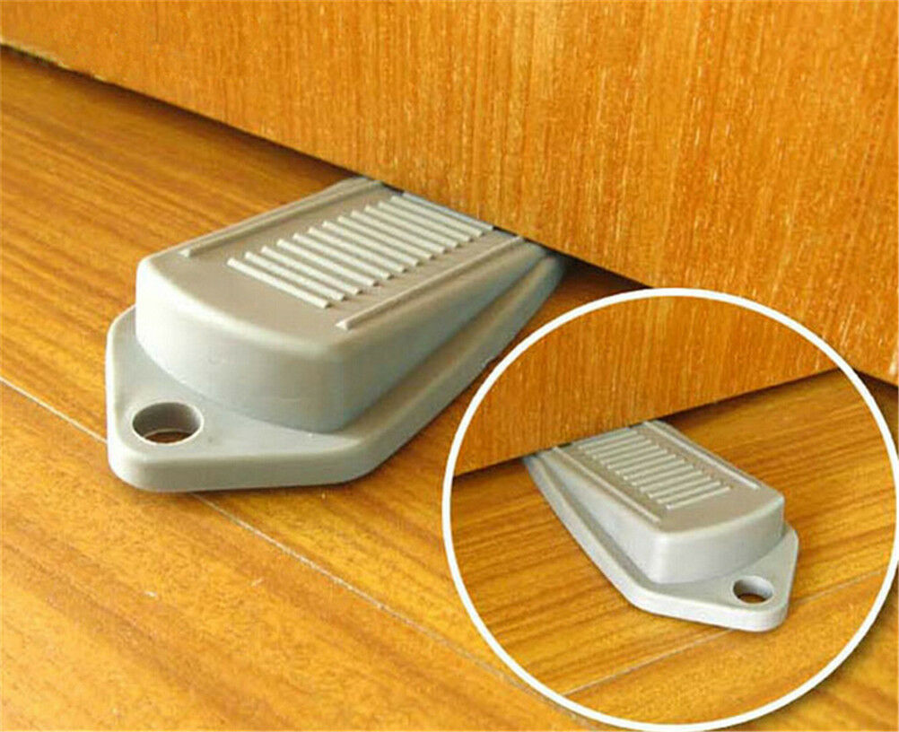 Design Rubber Door Stop Stoppers Safety Keeps Door From Slamming Prevent .l8