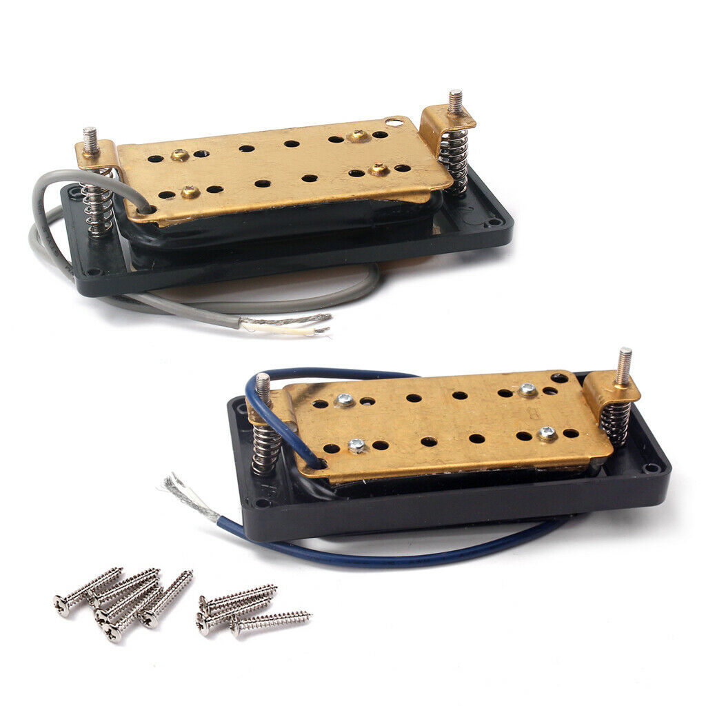 2pcs Humbucker Double Coil Pickup for Electric Guitar Parts Black White
