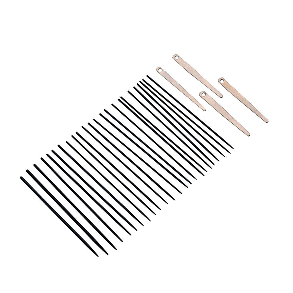24x Sax Spring Needles 4pcs w/ Spring Leaf Tool 0.6-1.3mm Durable Metal