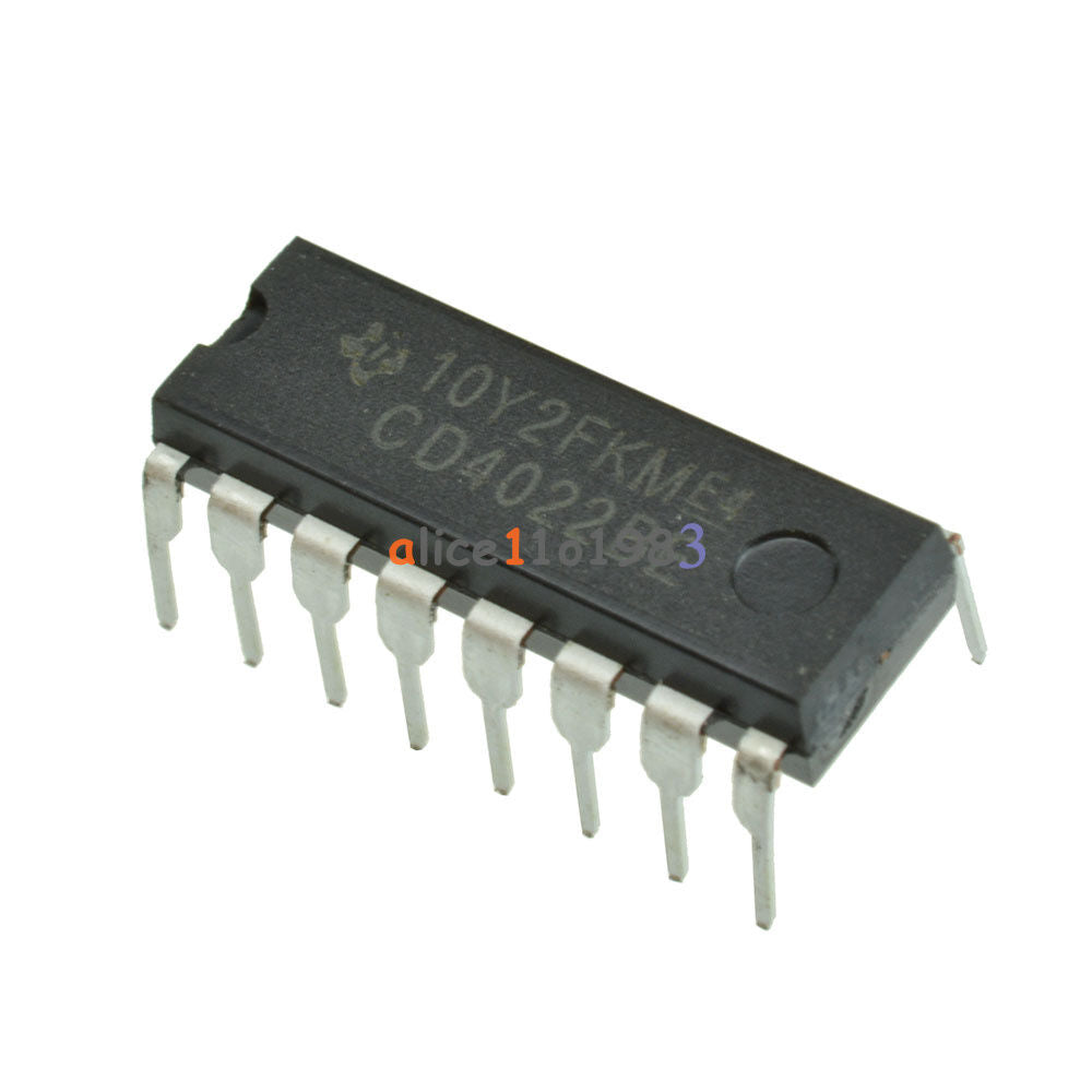 10PCS CD4022BE DIP-16 CD4022 DIP16 TI CMOS Counter Dividers NEW