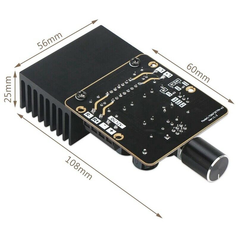 Amplifier Board,Audio Amplify Module Dual Channel 30W+30W TDA7377 Pro2 DC 9-18B5