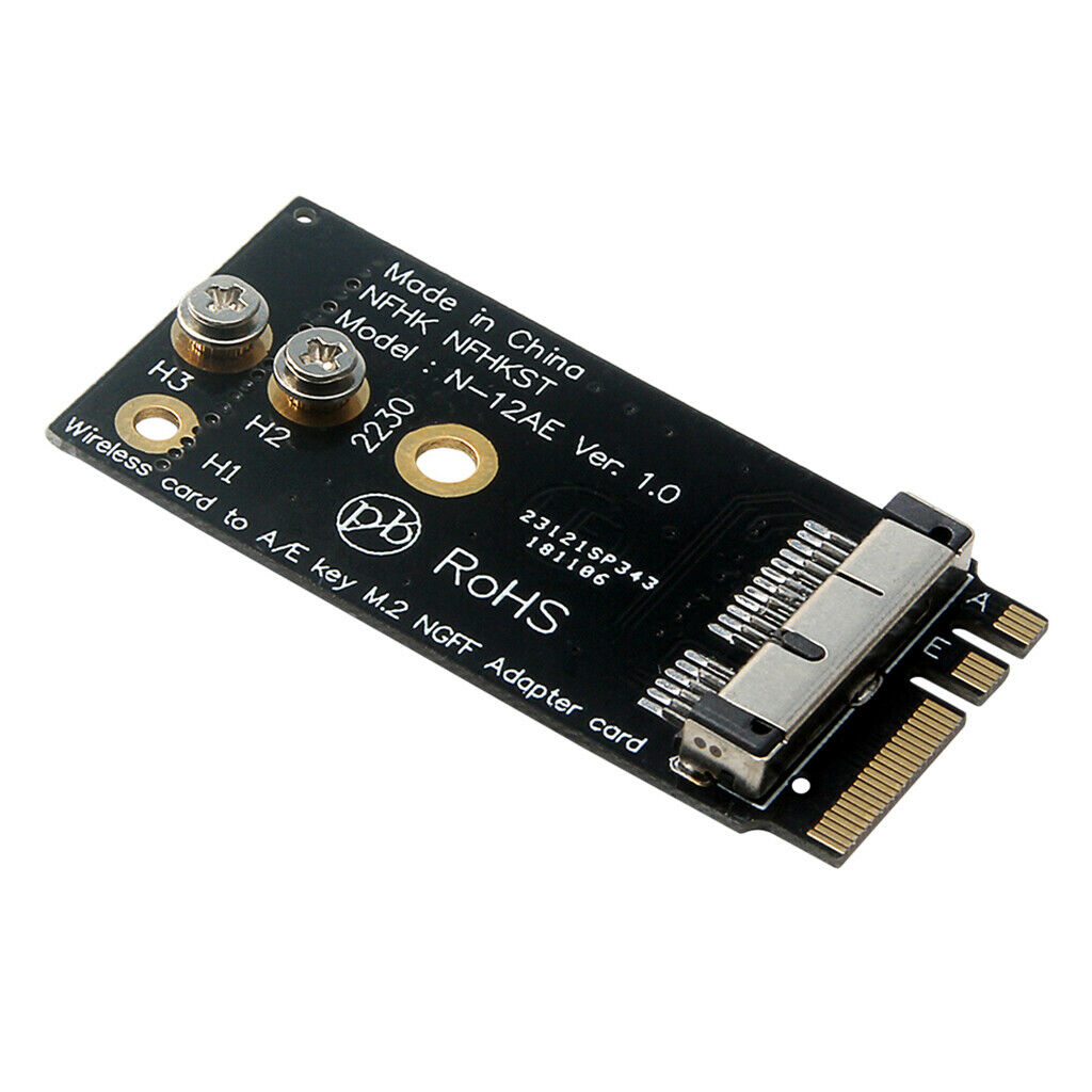 Desktop Motherboard NGFF A/E Key to BCM94360CS2 Wireless Adapter Card