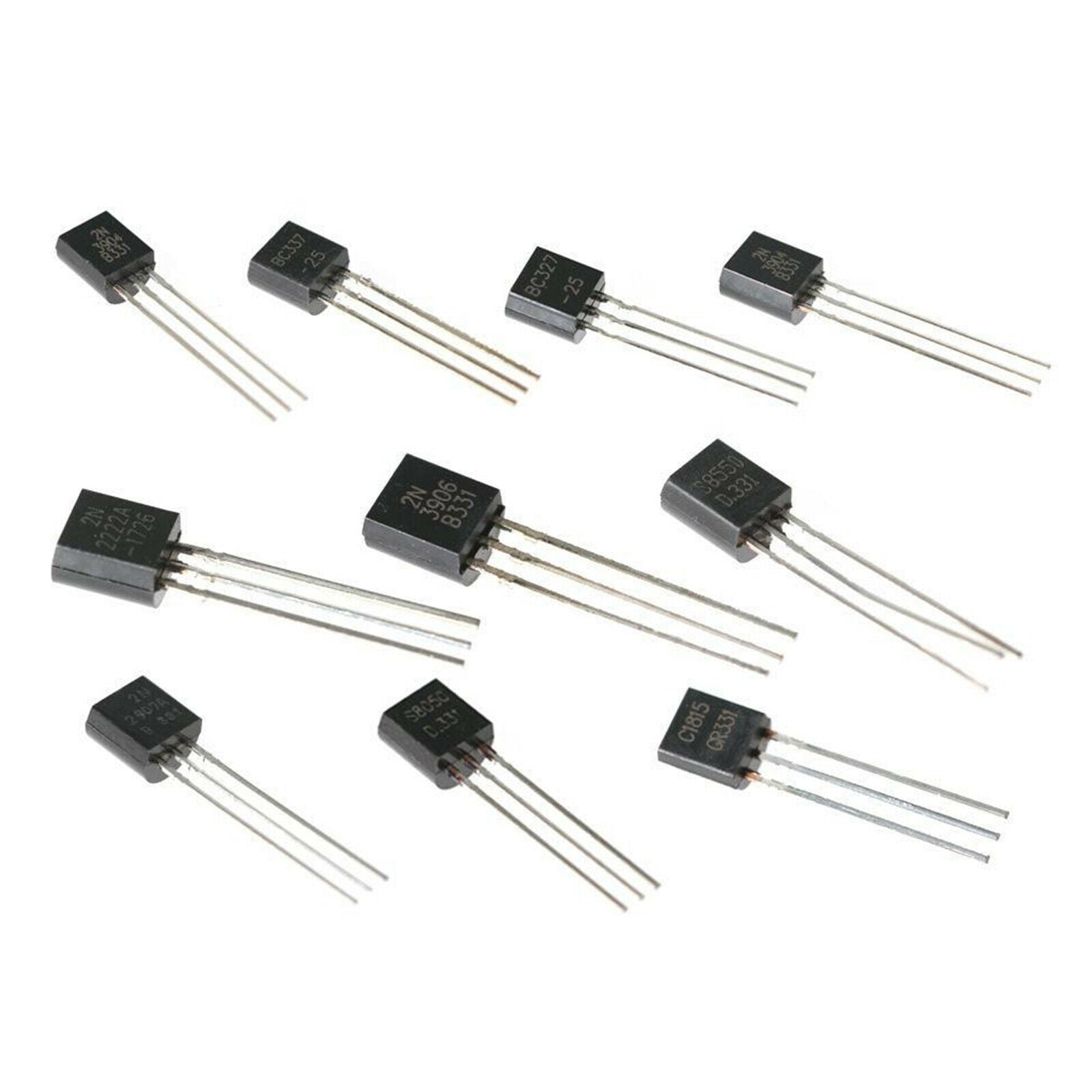 200pcs TO-92 10 Vales NPN PNP BC327 2N2907 2N3906 S8050 C1815 Transistor