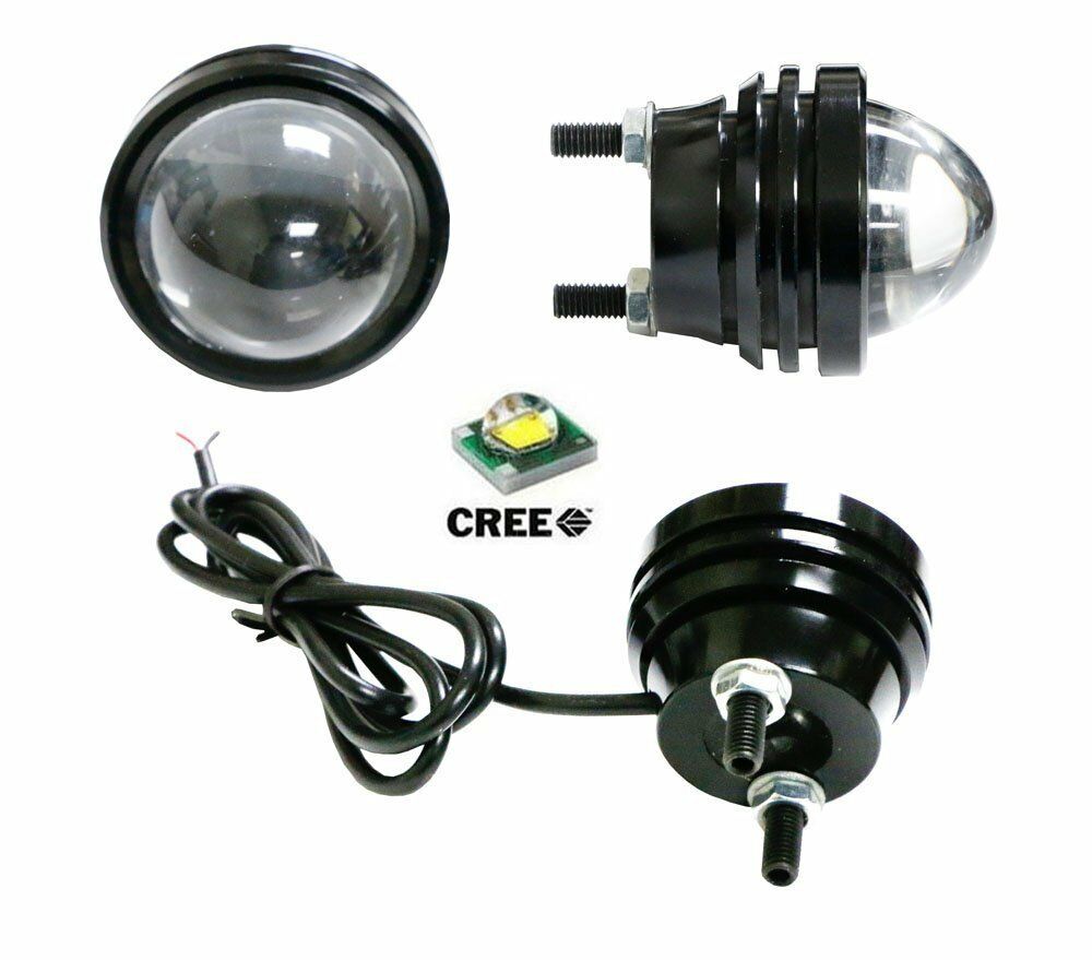 2X 6000K 6K HID Highlight fog lights reverse lamp Bull Eye LED Projector Light