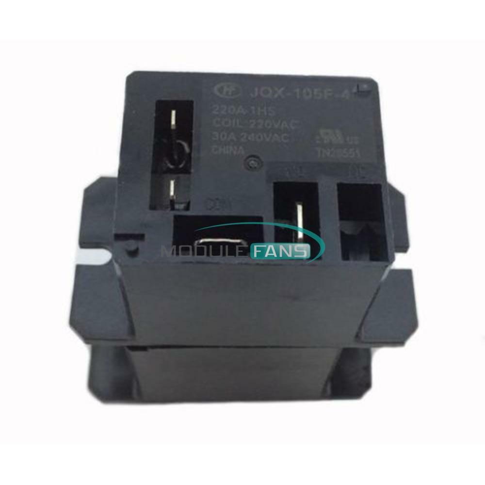 4 Pin JQX-105F-4-220V-1HS Relay Air  Relay 30A AC 220V HF105F