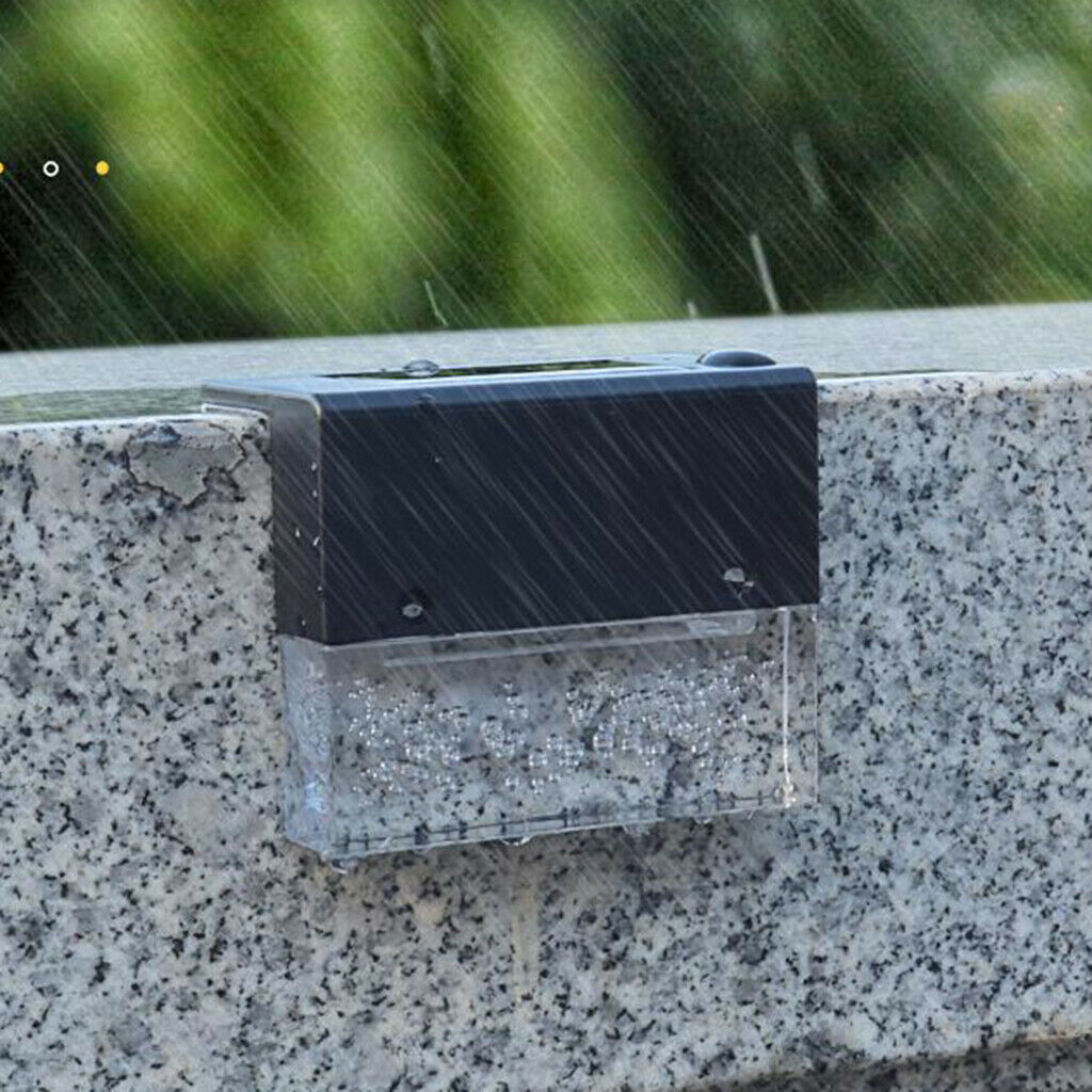 Solar Step Lights Outdoor Solar Powered Fence Lights Deck Lights Outside Night