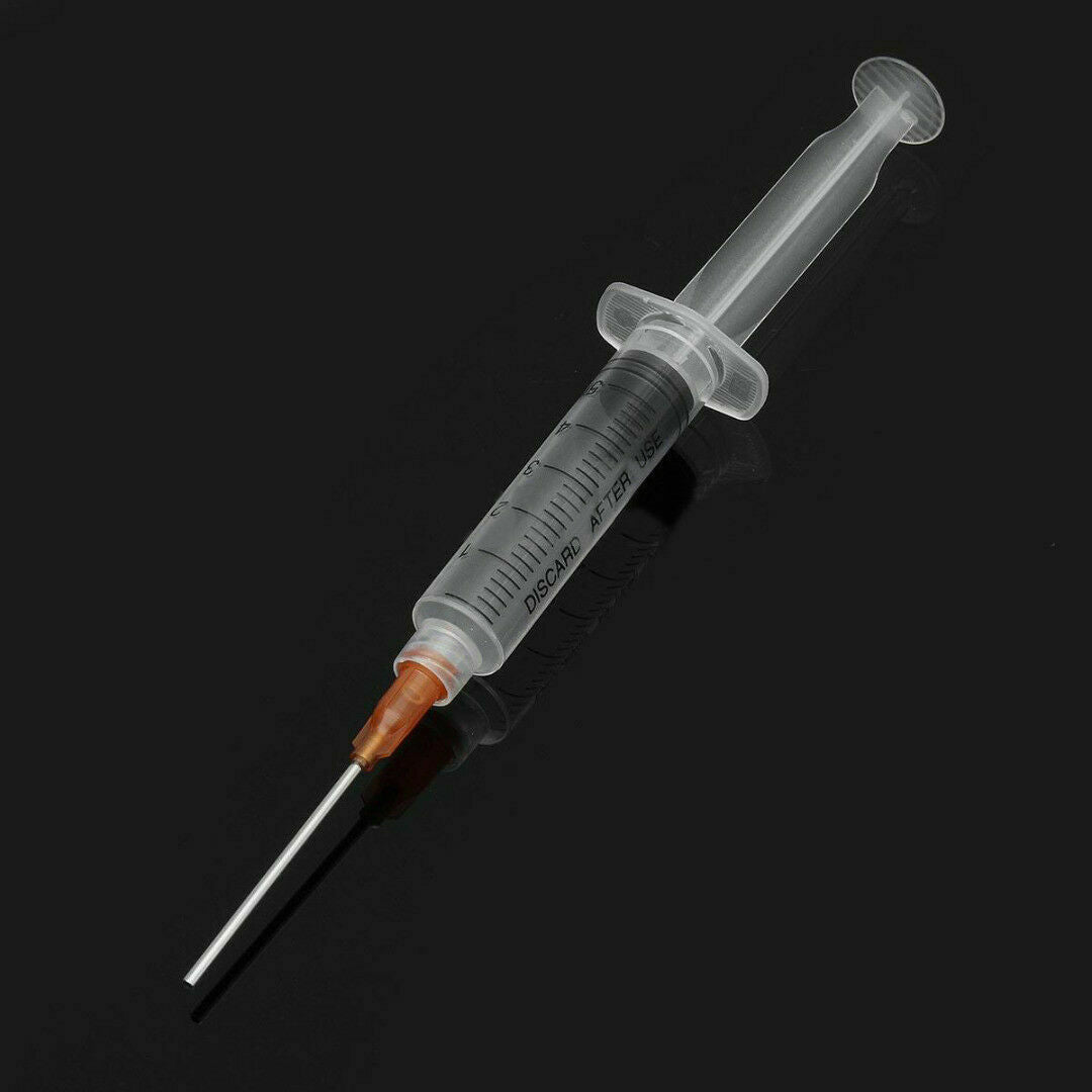 5 Set Syringe Crimp Sealed-Blunt End Tips 1.5" For Makeup DIY Glue Oil Ink 5ml