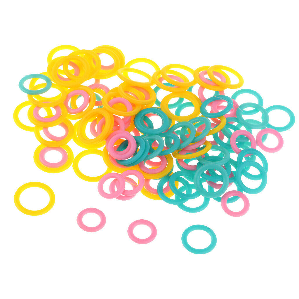 600 Pack Knit Marker Rings Crochet Lock Knit Marker Rings, 2 Sizes, Assorted