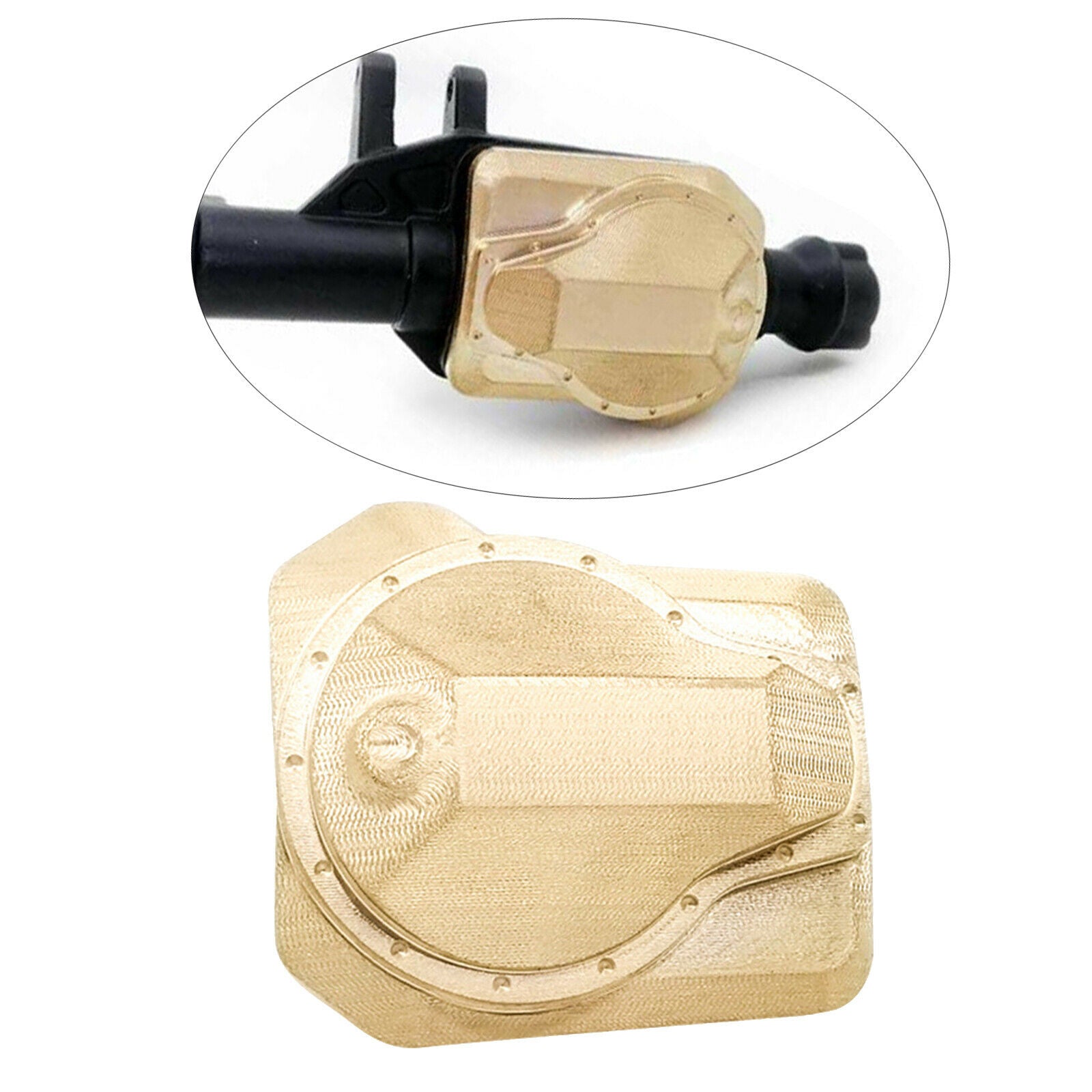 Brass Racing Diff Cover Counterweight for Tra-xxas TRX4 1:10 RC Crawler