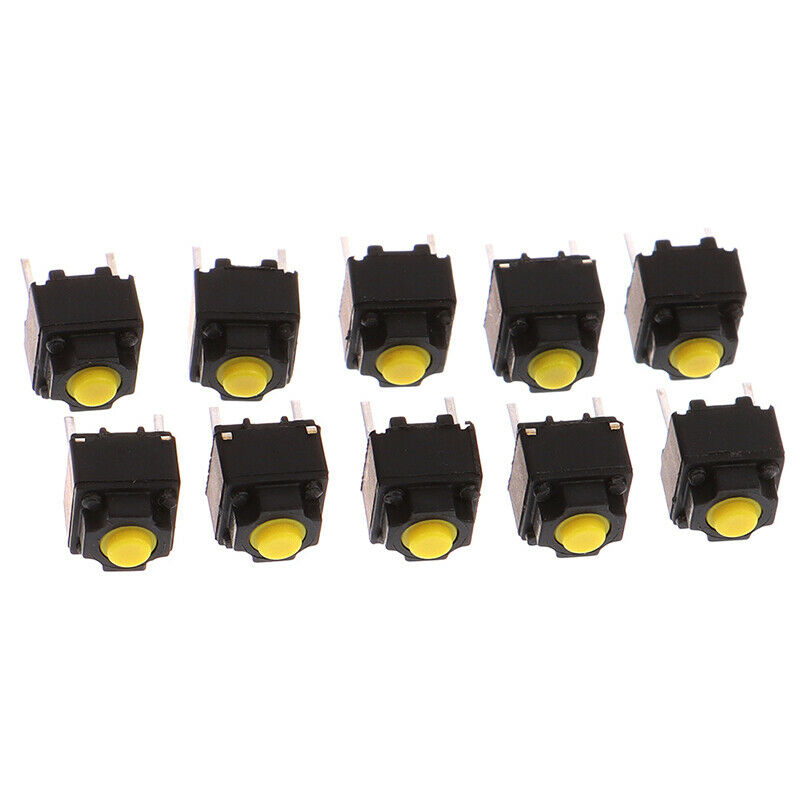 10pcs Mute Button 6*6*7.3mm Silent Switch Micro Mouse Button SwitchDD