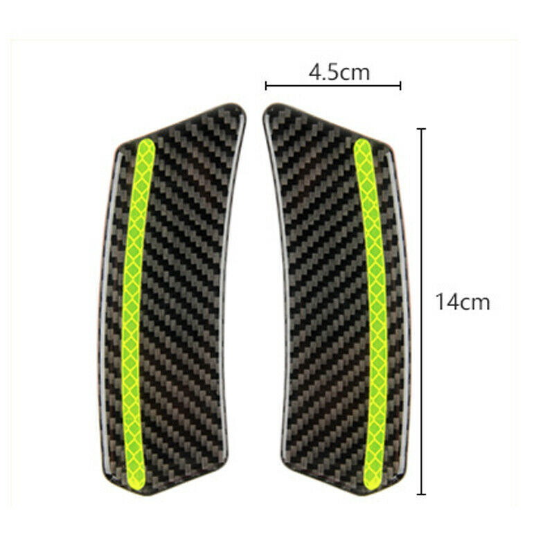 2PCS Vehicles Reflective Tape Carbon Fiber Sign Warning Mark Car Door Stickers