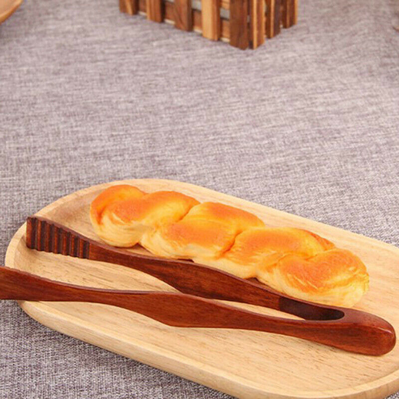 Bamboo Teaware Tea Clips Wood Toast Tong Wooden Toaster Bagel Ton.l8