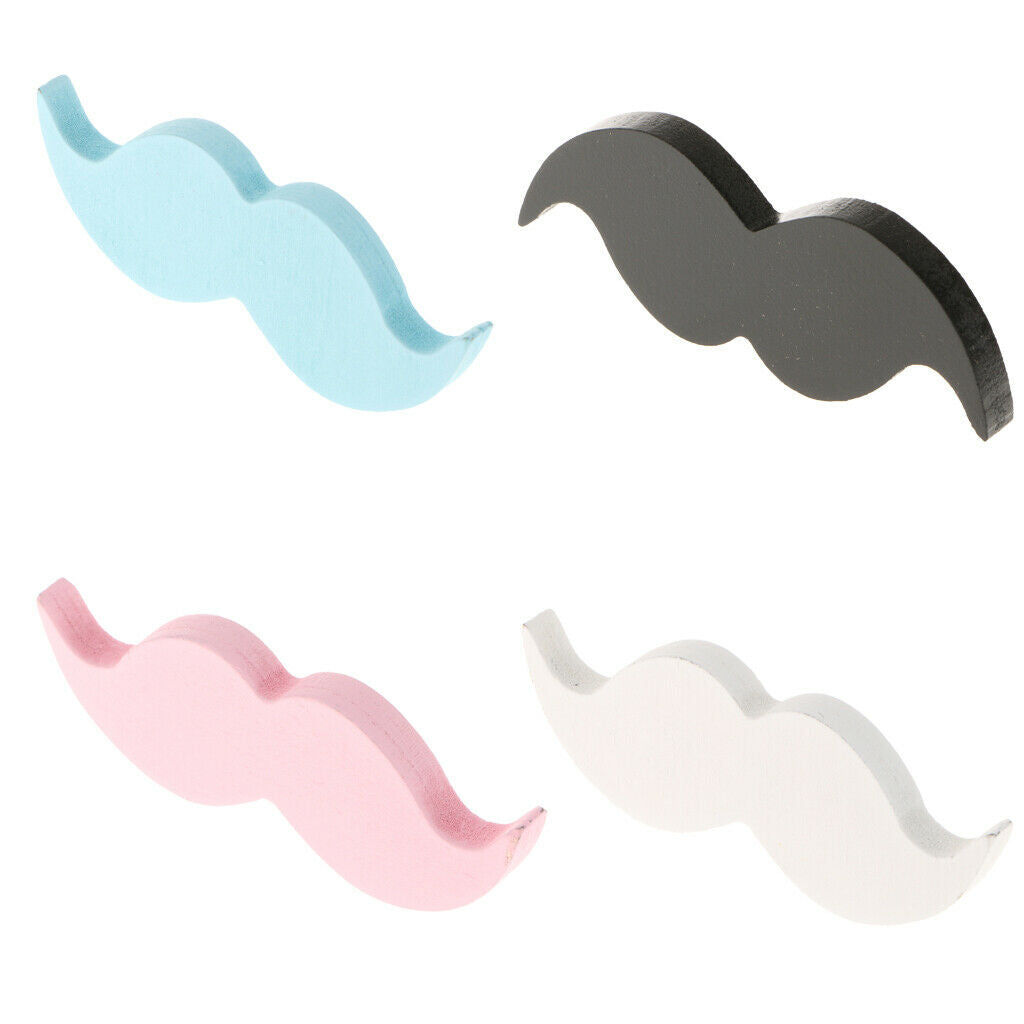 EU Style Moustache Mounted Door Wall Hook Storage Hanger Bag Holder black