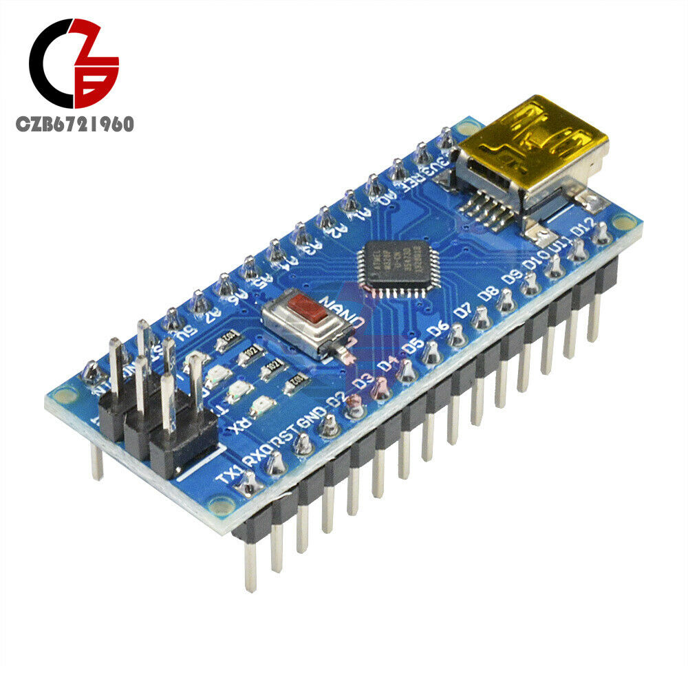 2PCS USB Nano V3.0 CH340G ATmega328P 5V 16M Micro-Controller Board for Arduino