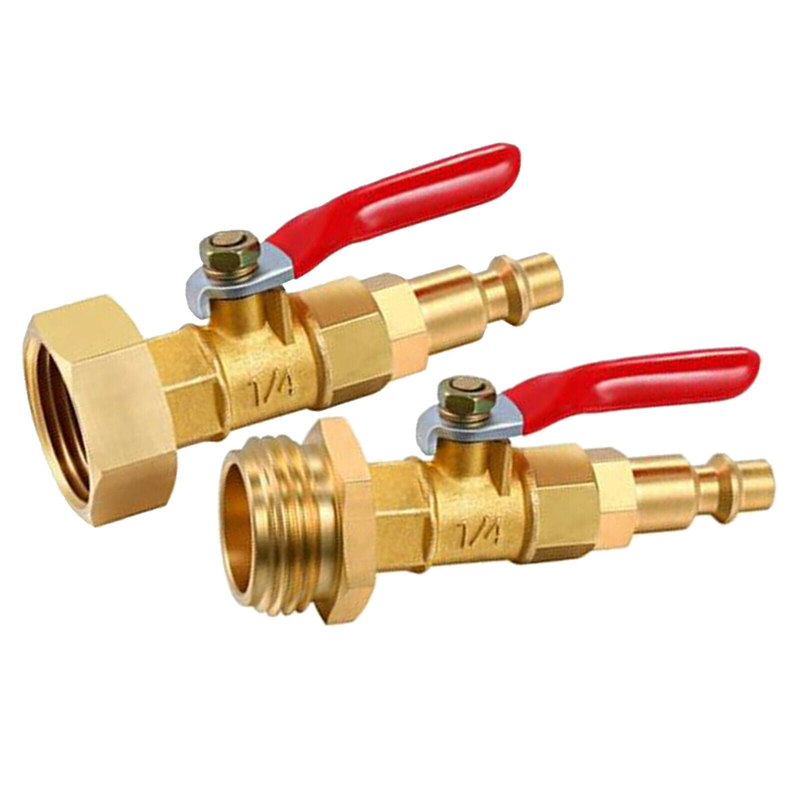 2pcs Brass Winterize Blowout Adapter 3/4" Winter Garden Hose RV Trailer