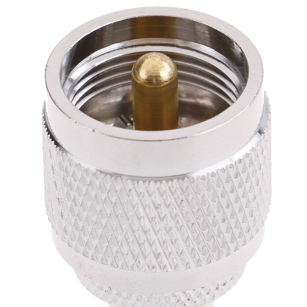 1x UHF Male PL259 PL-259 plug to BNC Female jack RF coaxial adapter connec.l8