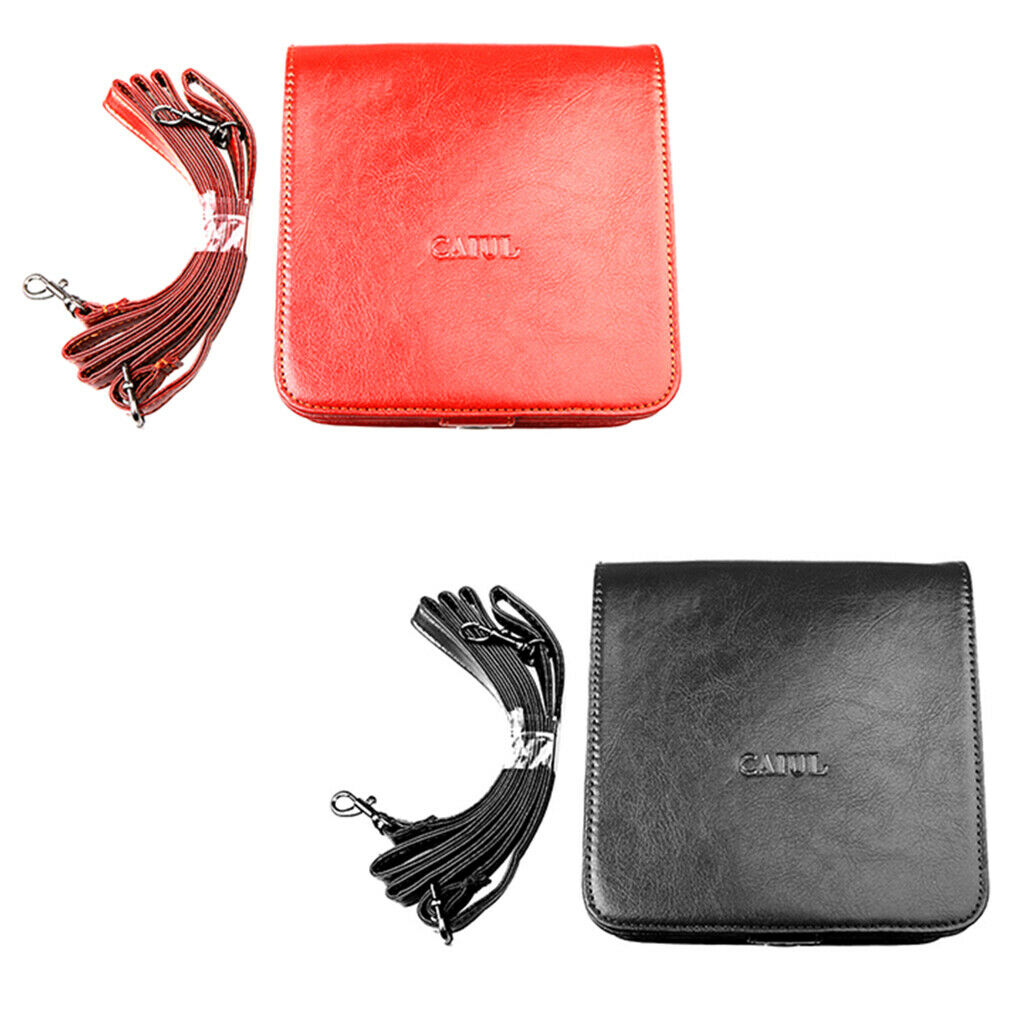 Camera Faux Leather Case Shoulder Bag Cover for Polaroid SocialMatic Black