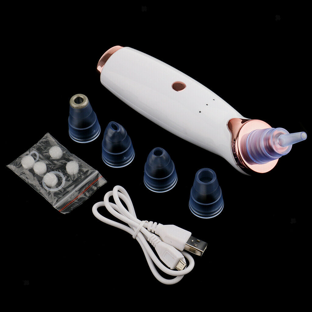 Blackhead Mites Vacuum Suction Remover Oil Cleanser Tightening Device White