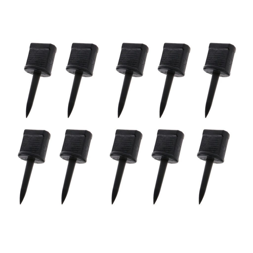 10pcs Plastic Archery Paper Target Pins Nail Supplies Target Face Pin Black